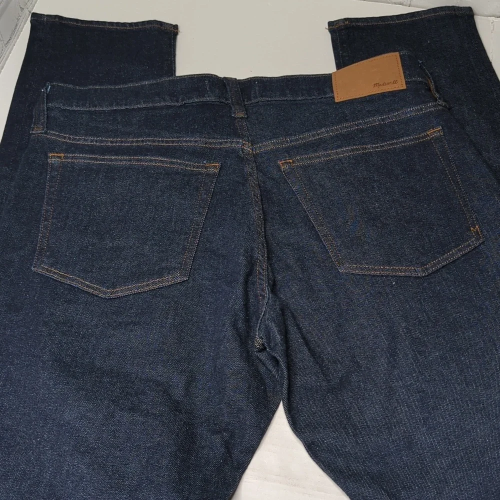 NWT madewell slim leg Flex Denim jeans 33x34 Dark Blue